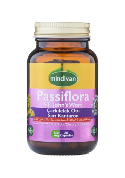 Mindivan Passiflora Sarı Kantaron&çarkıfelek Ekstreli 60 Kapsül