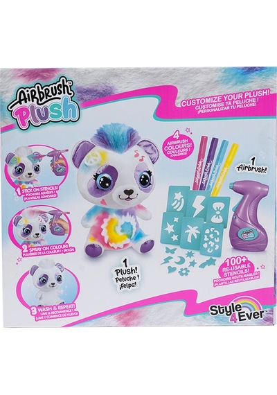 Airbrush Plush Peluş Panda