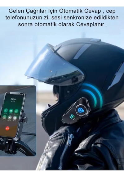 1080p Fhd Kameralı Video Fotoğraf Özellikli Wifi Kamera Bluetooth Arama Müzik İntercom Kask Kulaklık