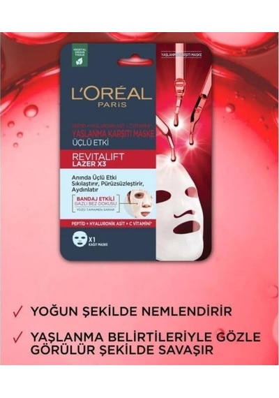 Revitalift Lazer X3 Yaşlanma Karşıtı Maske