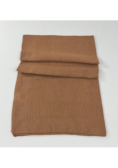 Miray Büyük Boy Pano Pamuk Eşarp - 120 X 120 - 0619 Fındık Kahve