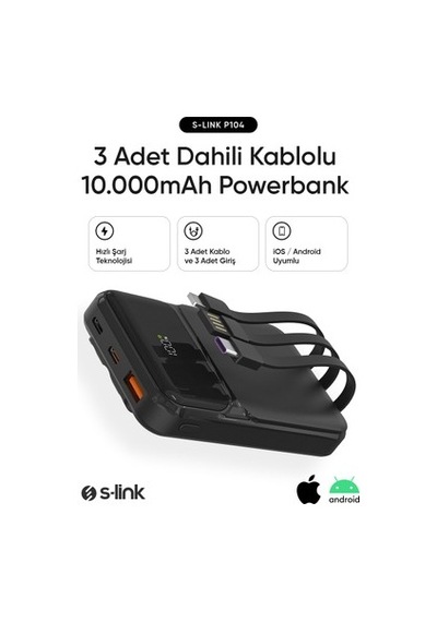 Lcd Ekranlı 10000mah Taşınabilir Pil Şarj Cihazı, Hsc22.5w 30.000 Mah