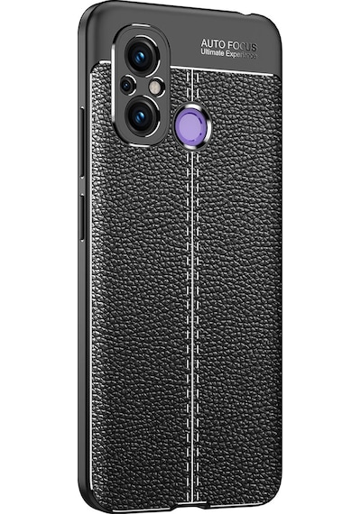 Mobilefix Redmi 12c Kılıf Niss Silikon Kapak - Siyah Siyah