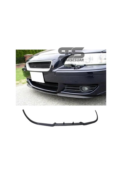 Volvo S60R Cupra R Uyumlu Ön Lip Mat Siyah Ön Tampon Lip (Sts Oto Aksesuar) (01)