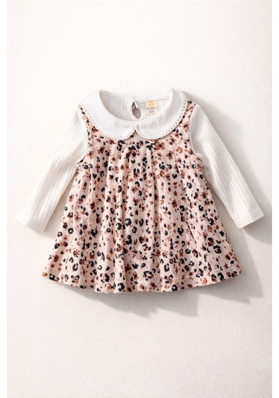 Uğur Bebe Yumuşacık Leopar Desenli Jile Elbise & Bebe Yaka Fitilli Body Kombin %95 Pamuk Bayramlık Kız Çocuk Leopar Leopar Uğur Bebe Yumuşacık Leopar Desenli Jile Elbise & Bebe Yaka Fitilli Body Kombin %95 Pamuk Bayramlık Kız Çocuk Leopar Leopar