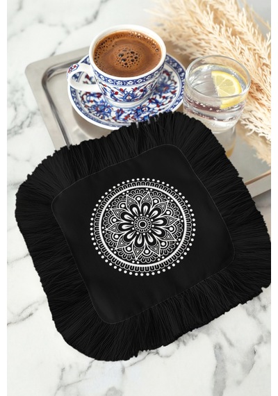 Mandala Motifli Lüks Saçaklı Bohem Sunum Peçetesi - Siyah Beyaz Bohem Sofra Bardak Altlığı Mendil Doğumu Gök Mavisi Mandala Motifli Lüks Saçaklı Bohem Sunum Peçetesi - Siyah Beyaz Bohem Sofra Bardak Altlığı Mendil Doğumu Gök Mavisi
