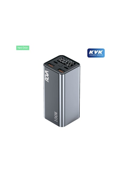 Rova Pws616 20000 Mah Taşınabilir Powerbank Pd Hızlı Şarj 100w Kvk Garantili Siyah
