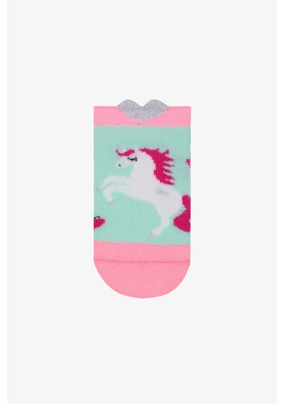 Penti Kız Çocuk Unicorn Heart 4lü Çok Renkli Patik Çorap