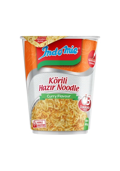Indomie Aromalı Erişte 60 G Köri - Pratik Ve Lezzetli Atıştırmalık 4'li Avantaj Paketi - 4 Adet Tarı