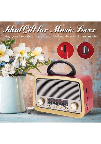 301 Bluetoothlu Fenerli Müzik Kutusu.Nostaljik Radyo