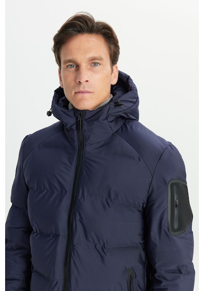Ac&co Erkek Lacı Termometreli Standart Fit Çıkma Kapüşon Yaka Kapitone Desenli Şişme Mont Laci Ac&co Erkek Lacı Termometreli Standart Fit Çıkma Kapüşon Yaka Kapitone Desenli Şişme Mont Laci