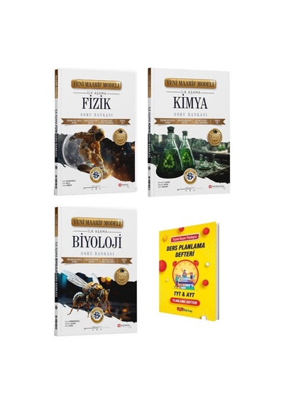 Tyt 2028 Maarif Fizik Kimya Ve Biyoloji Soru Bankası + Planlama Defteri