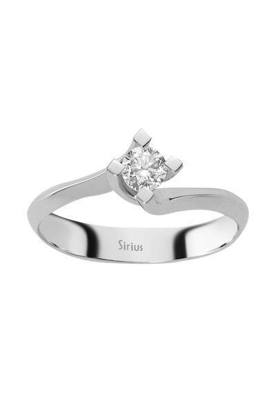 Sirius G Renk 0,25 Karat Pırlanta Tektaş Yüzük 0815R0157