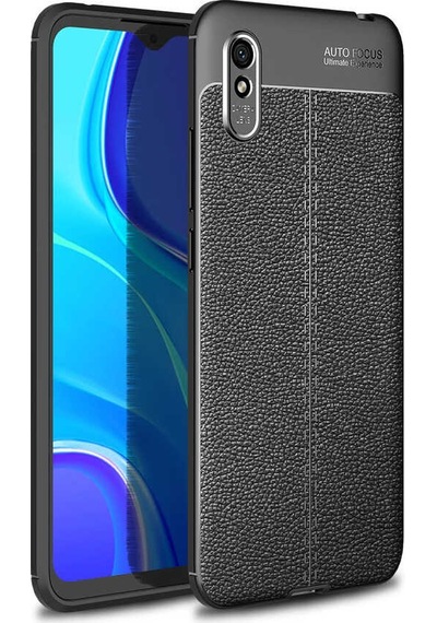 Xiaomi Redmi 9a Kılıf Zore Niss Silikon Kapak Siyah