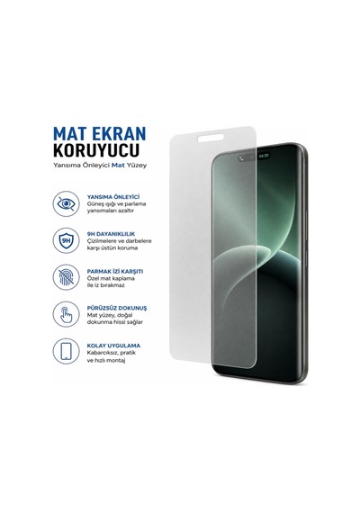 Tecno Camon 50 Mat Ekran Koruyucu 9h Nano Şeffaf Cn5