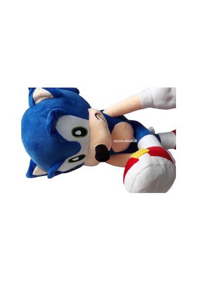 Sonıc Peluş 45Cm Büyük Boy Oyuncak Sonic Yurtdışı Kadife Sonik