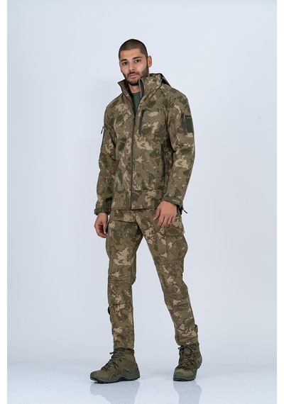 Combat Tactical Mont Tactıcal Softshell Kamuflaj - 305-649-renkli
