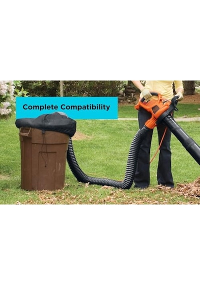 Black+ Decker Kablolu Yaprak Üfleyiciler İçin Yaprak Üfleyici Hortum Ataşmanı, Yalnızca Ek Parça, 8 Ft Bv-006