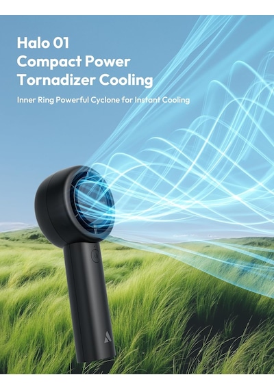 Taşınabilir Taşınabilir Turbo Fan 16h Maksimum Soğutma Süresi , 5 Hızlı Usb Şarj Edilebilir Mi
