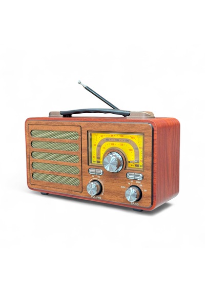 Rt-755b Nostalji Gerçek Ahşap Radyo,şık Tasarım , Bluetooth Nostaljik Radyo