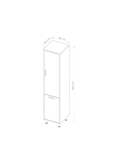 Çamaşır Sepetli Banyo Dolabı Beyaz