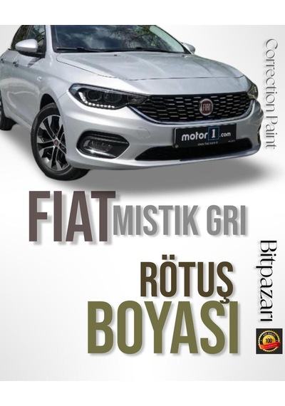 Fiat Egea Metalik Mistik Gri - 612 - Profesyonel Rötüş Boyası - Taş Izi Ve Çizik