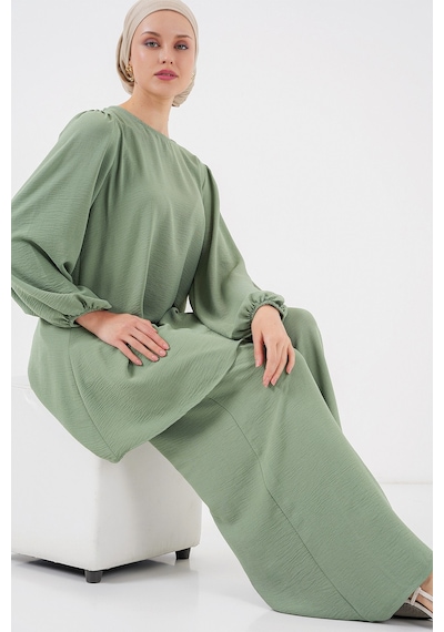 Bigdart Ayrobin Tunik Pantolon Alt Üst Takım 6712 - Çağla