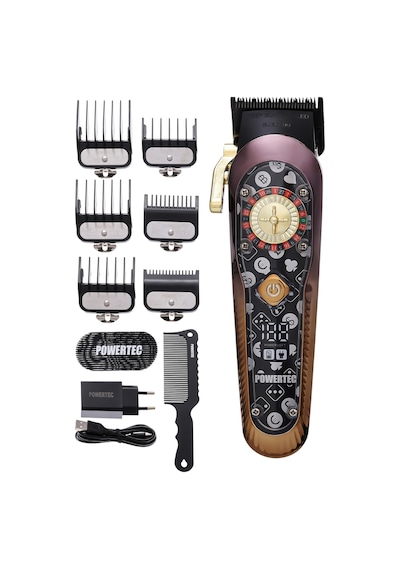 Powertec TR-5200 Wireless Şarjlı Profesyonel Saç Sakal Kesim  Makinesi