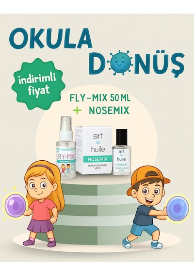 Art De Huile Okula Dönüş Fly Mix 50 Ml + Nosemix 10 Ml Avantajli