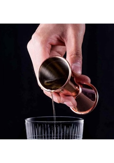 Kokteyl Shaker Seti, Bakır Rengi Paslanmaz Çelik Bar Seti
