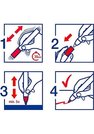 5100 Akrilik Markör Orta - Siyah - 1 Su Geçirmez Akrilik Markör - Yuvarlak Uçlu 2-3 Mm
