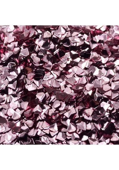 Glitter Epoksi Reçine Süsleme Pulu Üç Boyutlu Elmas Görünümlü Nail Art Makyaj Sim Pembe 100 Gr