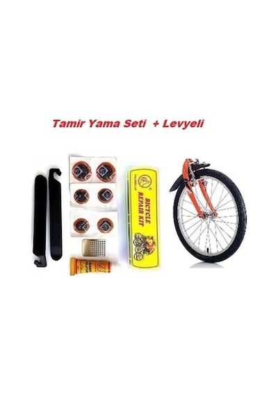 Bisiklet Lastik Yama Tamir Ve Levye Seti Çok Renkli