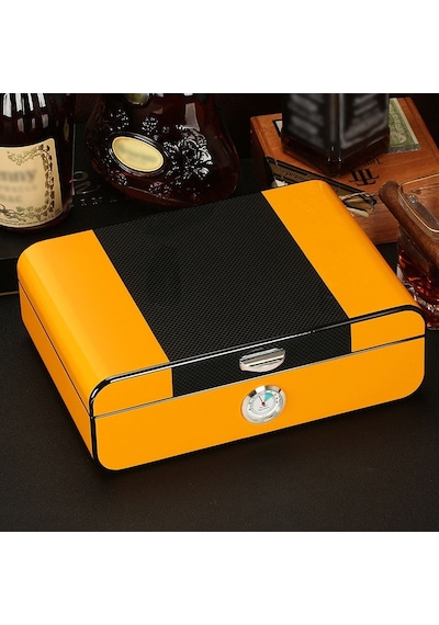 Falconetti Karbon Fiber Desen Humidor Puro Kutusu rc41