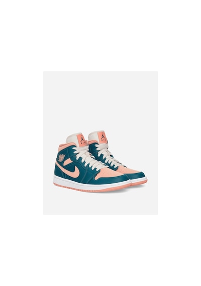 Nike Air Jordan 1 Mid Dark Teal Green Bq6472-308 Kadın Spor Ayakkabı-35.5