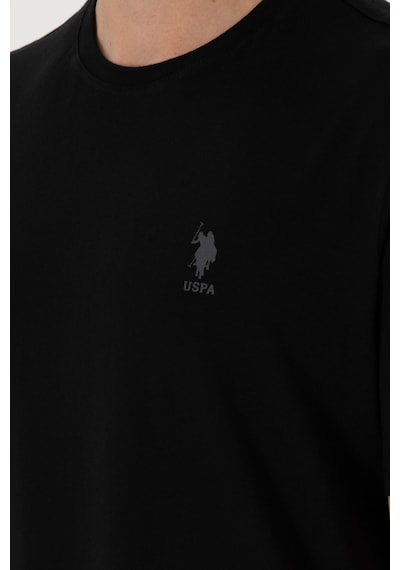 U.S. Polo Assn. Erkek Regular Fit Bisiklet Yaka Siyah Tişört 50299544-VR046 U.S. Polo Assn. Erkek Regular Fit Bisiklet Yaka Siyah Tişört 50299544-VR046