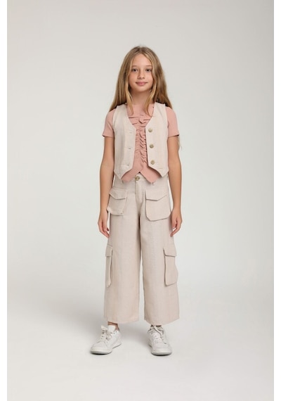 Xo Kids Kız Çocuk Yelek 9-13 Yaş 2523 Siyah