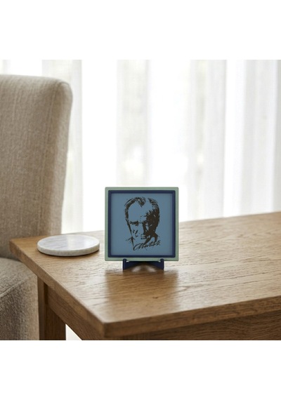 Zarif Atatürk Silüetli Dekoratif Parça, Sevdikleriniz İçin Modern Ve Anlamlı Bir Hediye 10x10 Cm