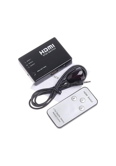 3 Port Hdmi Switch FHD Çoklayıcı HDMI Çoğaltıcı Kumanda + IR Göz