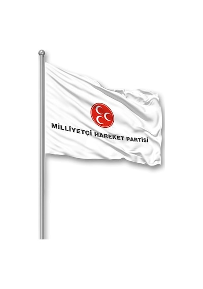 Mhp Parti Bayrağı 150x225 Cm 1. Kalite Raşel Kumaş-323 1