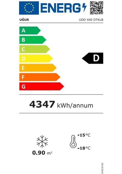 Uğur UDD 440 DTKLB 353 LT Dikey Muhafaza Dolabı