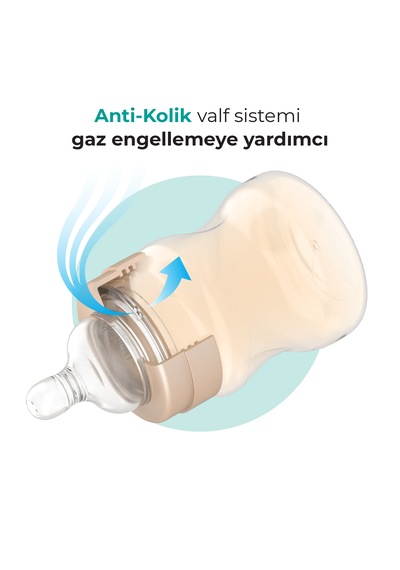 Mamajoo Gold Plus Anti-kolik Biberon, 250 Ml, 6 Ay+