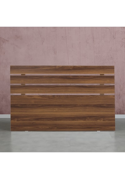 Pasifichome Huga Çift Kişilik Yatak Başlık Ceviz 140Lk / 140Lk Baza Başlık (178863034)