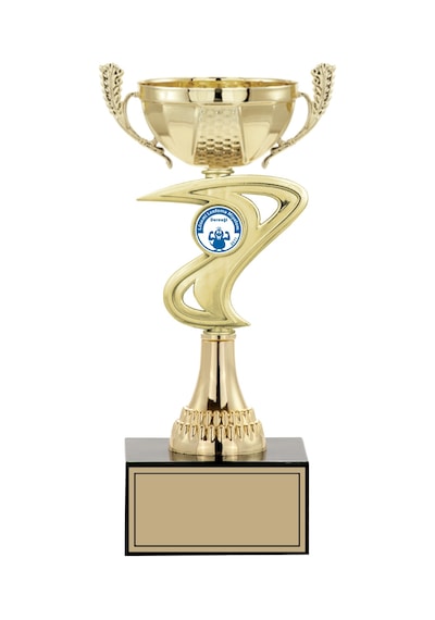 Odak Kupa - Small Kupalar - S-026 C - 26 Cm Altın - Beyaz