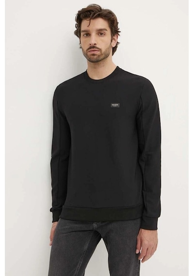 Guess Erkek Tech Stretch Cn Sweatshirt - Siyah Siyah