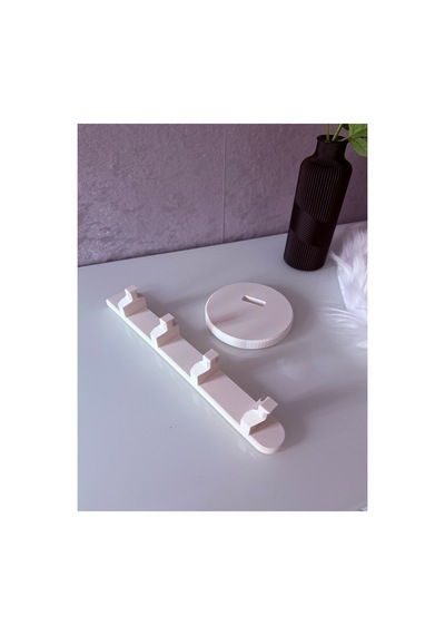 Modern Gözlük Standı 3d Baskı Dekoratif Glasses Holder & Gözlük Tutucu Beyaz