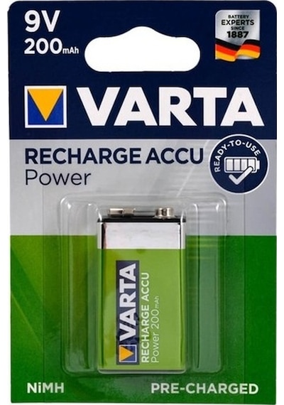 Varta Ready 2 Use 9v 200 Mah Şarj Edilebilir Pil 2 Adet