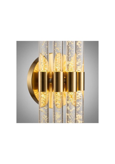 Bhbackhome Aura Medium 39 Cm Modern Tasarım Led Aplik - Duvar Lambası - Gold - Günışığı Gold Günışığı Led