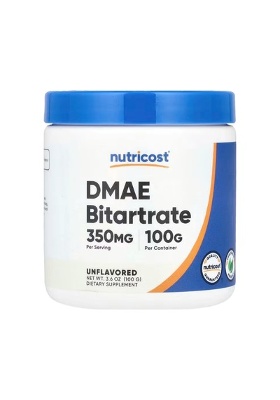 Nutricost, Dmae Bitartrate, Unflavored, 3.6 Oz 100 G Abd Me...
