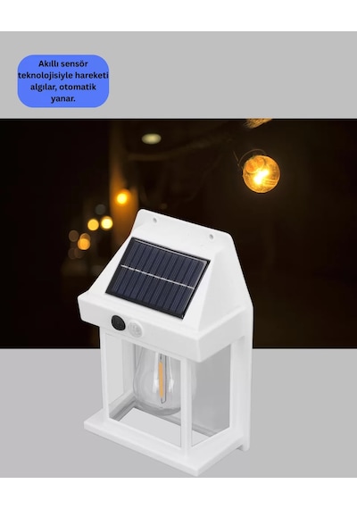 Northcity 1800 Mah Pilli Solar Duvar Aydınlatma - Yeni Nesil Hareket Sensörlü Güvenlik Işığı